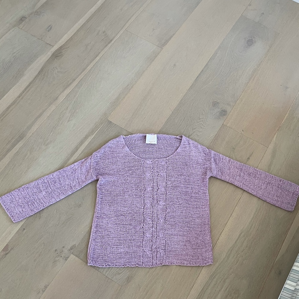 Aryn K purple knit sweater. Size S